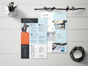 Modern Canva Resume Template (Resume, Cover Letter, Portfolio)