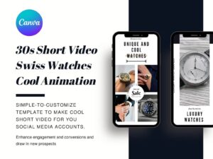 Short Video - Swiss Watches Canva Template