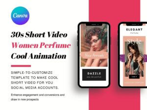 Short Video - Women Perfume Template for Canva