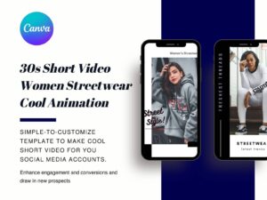 Short Video - Women Streetwear Canva Template