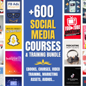 600+ Social Media Marketing Courses & Training Bundle | eBooks, Video Training | Digital Learning Pack