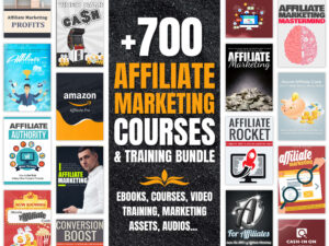 700+ Affiliate Marketing Courses & Training Bundle | Ebooks, Videos, Workbooks | Educational Mastery Pack