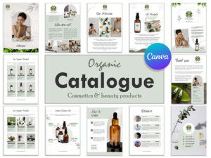Organic Cosmetics Product Catalogue Template