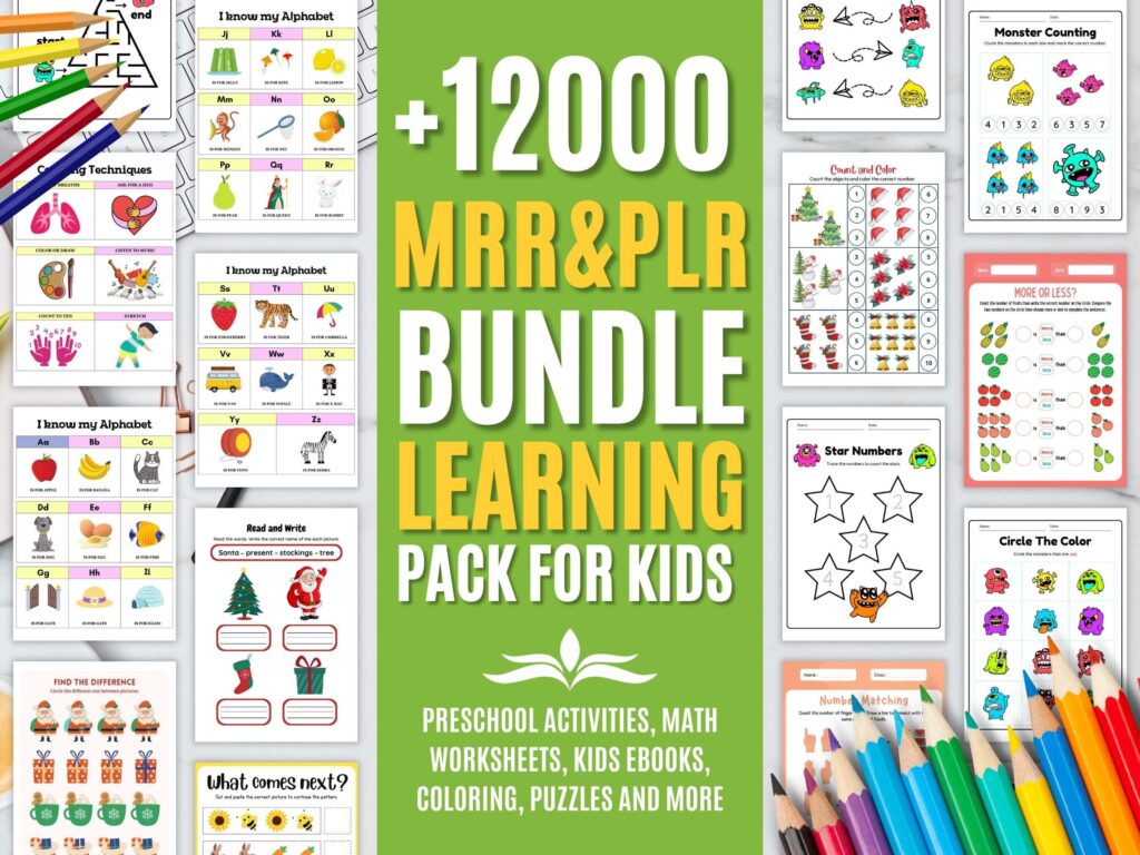 Ultimate Kids Educational Resources Mega Bundle - Digital Content Mix