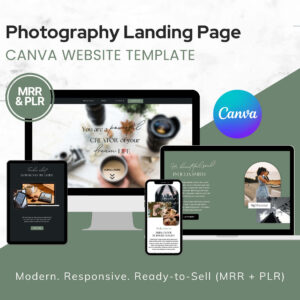 Photography Canva Website Template