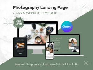 Photography Canva Website Template