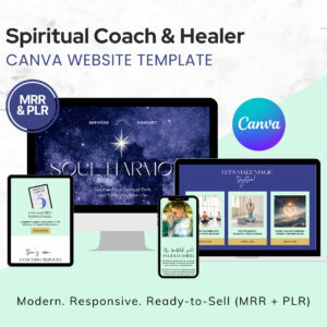 Spiritual Coach & Healer Canva Website