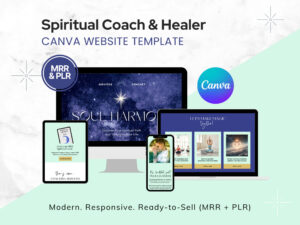 Spiritual Coach & Healer Canva Website
